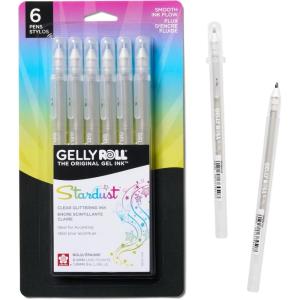 image:imageSAKURA 37903 6Piece Gelly Roll Assorted Colors Stardust Galaxy Pen Set6 Stardust Pens