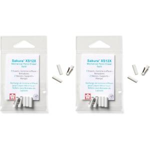 image:imageSAKURA 5 Refill Erasers with 2 Eraser Holders for XS Series Pencils 502491 Count Pack of 2