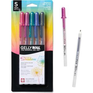 image:imageSAKURA 58760 5Piece Gelly Roll Gold Shadow Pen Set Assorted ColorWhite
