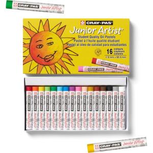 image:imageSAKURA CrayPas Junior Artist Jumbo Oil Pastel Colorpack 288 Pc Colors may vary Count16 Count Pack of 1