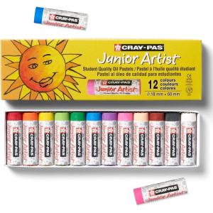 image:imageSAKURA CrayPas Junior Artist Jumbo Oil Pastel Colorpack 288 Pc Colors may vary CountChubbies 12 Color Set