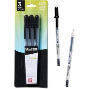 image:imageSAKURA Gelly Roll Classic Medium Pt Multicolor 10 PK 37460Classic Med 3pc Black
