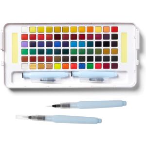 image:imageSAKURA Koi Field 30 Assorted Watercolors with Water Brush Sketch Set XNCW30N72 Colors