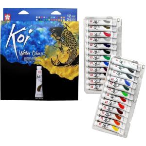 image:imageSAKURA Koi Water Color Paint 12ml Tubes 24 Colors XMW12L24SET