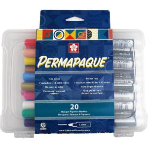 image:imageSAKURA Permapaque Fine Point Markers Bright 7 PK 58319Assorted