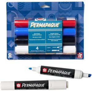 image:imageSAKURA Permapaque Opaque Dual Point Markers 4 PK 58340Basics