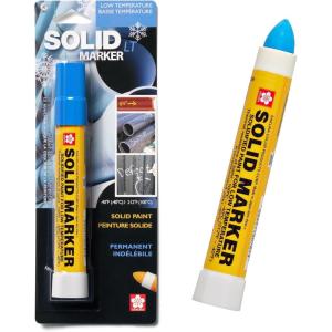 image:imageSAKURA Solid Paint Markers with Twist Up Tip  Low Temperature Permanent Marker Pens  Window Wood amp Glass Marker  Blue Paint  1 Pack1