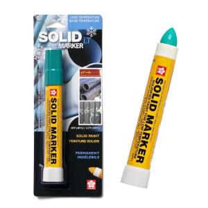 image:imageSAKURA Solid Paint Markers with Twist Up Tip  Low Temperature Permanent Marker Pens  Window Wood amp Glass Marker  Green Paint  1 Pack