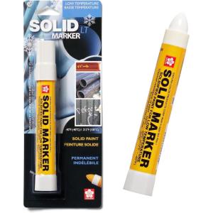 image:imageSAKURA Solid Paint Markers with Twist Up Tip  Low Temperature Permanent Marker Pens  Window Wood amp Glass Marker  White Paint  1 Pack1 Count Pack of 1