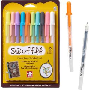 image:imageSAKURA Souffle Pastel Color 3Dimensional Opaque Ink Pens 10 Pen Set 58350Souffle