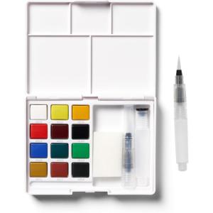 image:imageSAKURA XCNW12H XNCW12H 12 Assorted Watercolors Field Sketch Set with BrushMulticolor