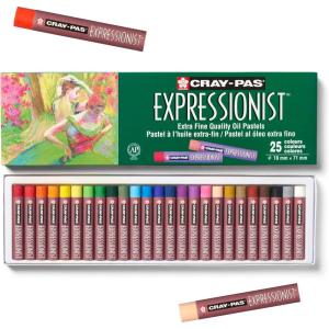 image:imageSAKURA XLP25 25Piece CrayPas Expressionist Oil Pastel Set Assorted Color