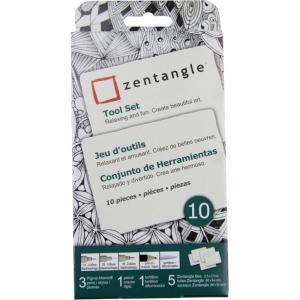 image:imageSAKURA Zentangle Tiles 35 Black1 Count Pack of 10