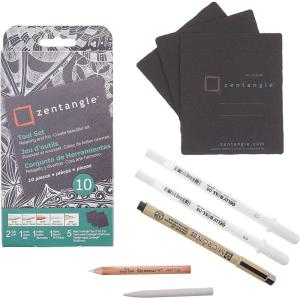 image:imageSAKURA Zentangle Tiles 35 Black10Piece Set  35
