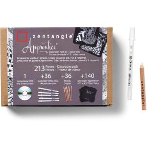 image:imageSAKURA Zentangle Tiles 35 BlackApprentice Classroom Pack 2