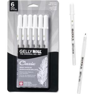 image:imageSakura 57458 Gelly Roll Classic 10 Bold Pt 6pk Pen White1 Count Pack of 6