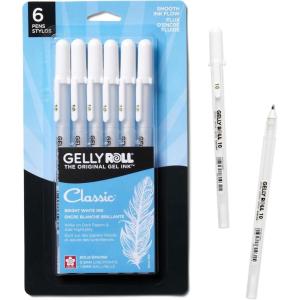 image:imageSakura 57458 Gelly Roll Classic 10 Bold Pt 6pk Pen White6 Count Pack of 1