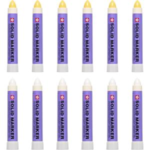 image:imageSakura Solid Paint Markers  12 Permanent Marker Paint Pens  Window Wood amp Glass Marker  Assorted Colors  6 White amp 6 Yellow  12 Pack