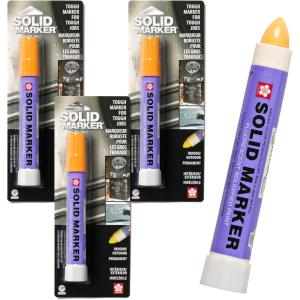 image:imageSakura Solid Paint Markers  Permanent Marker Pens  Window Wood amp Glass Marker  Yellow Paint  3 PackFluorescent Orange