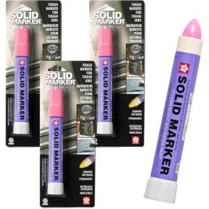 image:imageSakura Solid Paint Markers  Permanent Marker Pens  Window Wood amp Glass Marker  Yellow Paint  3 PackFluorescent Pink