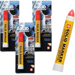 image:imageSakura Solid Paint Markers  Permanent Marker Pens  Window Wood amp Glass Marker  Yellow Paint  3 PackRed