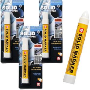 image:imageSakura Solid Paint Markers  Permanent Marker Pens  Window Wood amp Glass Marker  Yellow Paint  3 PackWhite