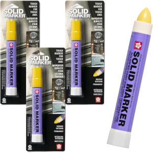 image:imageSakura Solid Paint Markers  Permanent Marker Pens  Window Wood amp Glass Marker  Yellow Paint  3 PackYellow