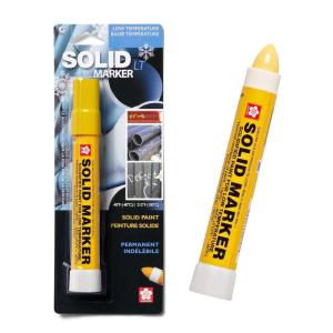image:imageSakura Solid Paint Markers with Twist Up Tip  Low Temperature Permanent Marker Pens  Window Wood amp Glass Marker  Yellow Paint  1 Pack